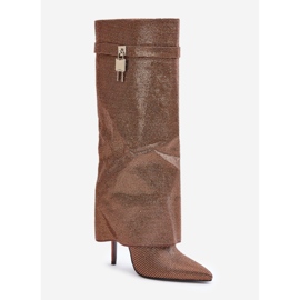 Botas Modelo C-337 Marrom castanho 2 Botas Modelo C-337 Marrom castanho 2