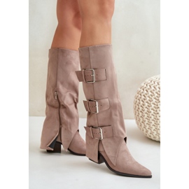 Botas Modelo Vmissa QT108P Bege 1