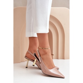 Salto alto Modelo CH878 Bege 1