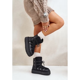 Botas de neve modelo 24889 pretas preto 1