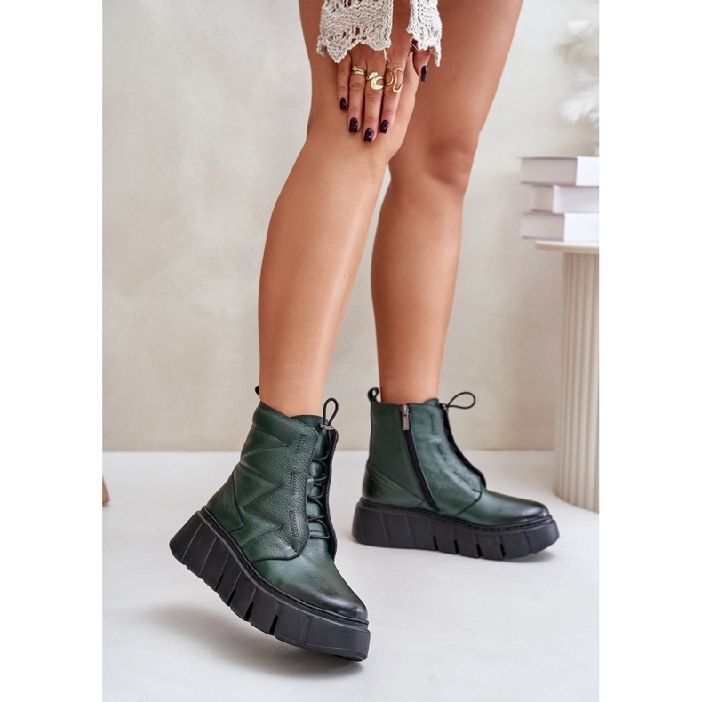 Botins Zazoo 60472 Verde Escuro 1