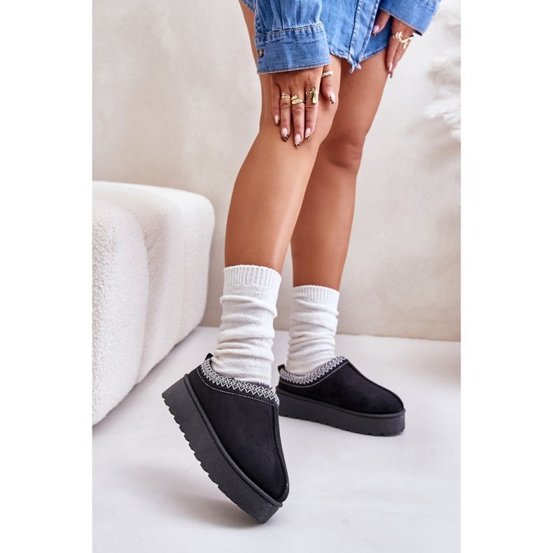 Botas de neve modelo 20219-4A pretas preto 1 Botas de neve modelo 20219-4A pretas preto 1