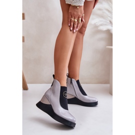 Botas Vinceza 66703 Cinza Verniz 1