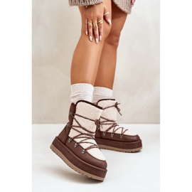 Botas de neve Modelo 24889 Marrom 1