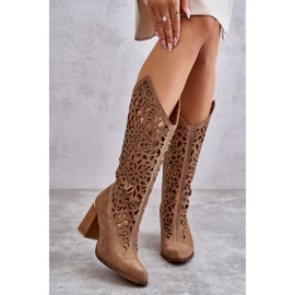 Lewski Shoes Botas 3234 Bege Escuro 1 Lewski Shoes Botas 3234 Bege Escuro 1