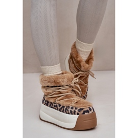 Botas de neve Big Star OO274A208 marrom/leopardo 1