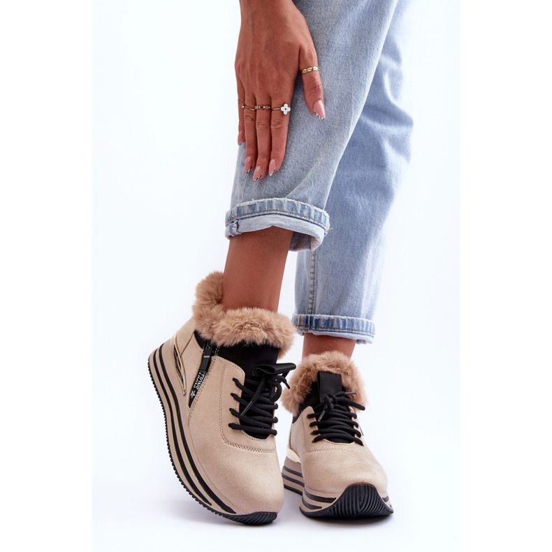 Calçados Esportivos Modelo 21-Q99 bege 1