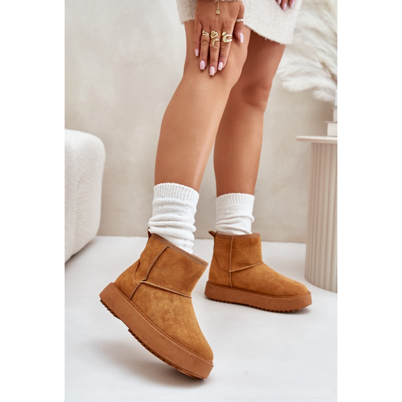 Botas de neve Modelo 24BT26-7408 Camelo marrom 1