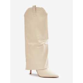 Modelo 35858 Botas Bege Claro 2