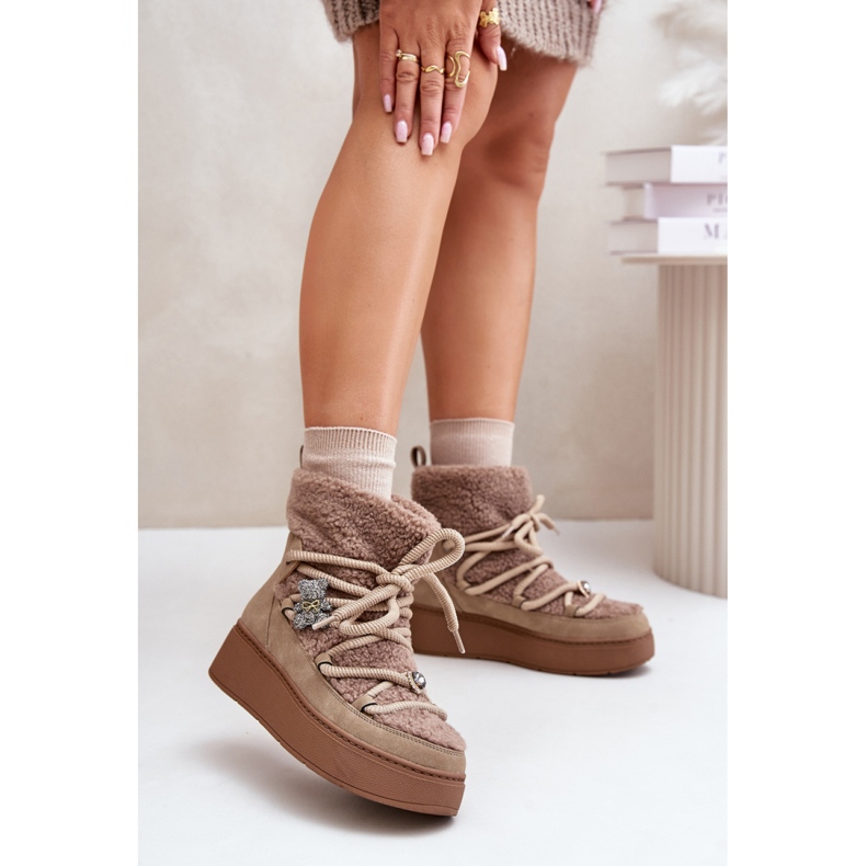 Botas de neve Modelo UK180P Marrom castanho 1 Botas de neve Modelo UK180P Marrom castanho 1