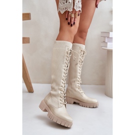 Modelo DE1169 Botas Bege 1