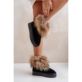 Botas de neve modelo W5893 pretas preto 1 Botas de neve modelo W5893 pretas preto 1