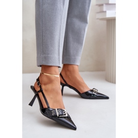 Salto alto Modelo P-1401 Preto 1