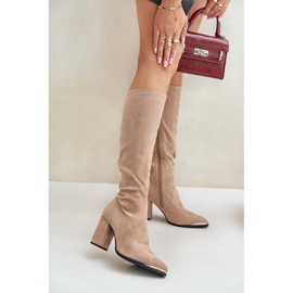 Botas Modelo HB-243 Bege 1