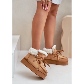 Botas de neve camelo modelo 20209-4B marrom 1