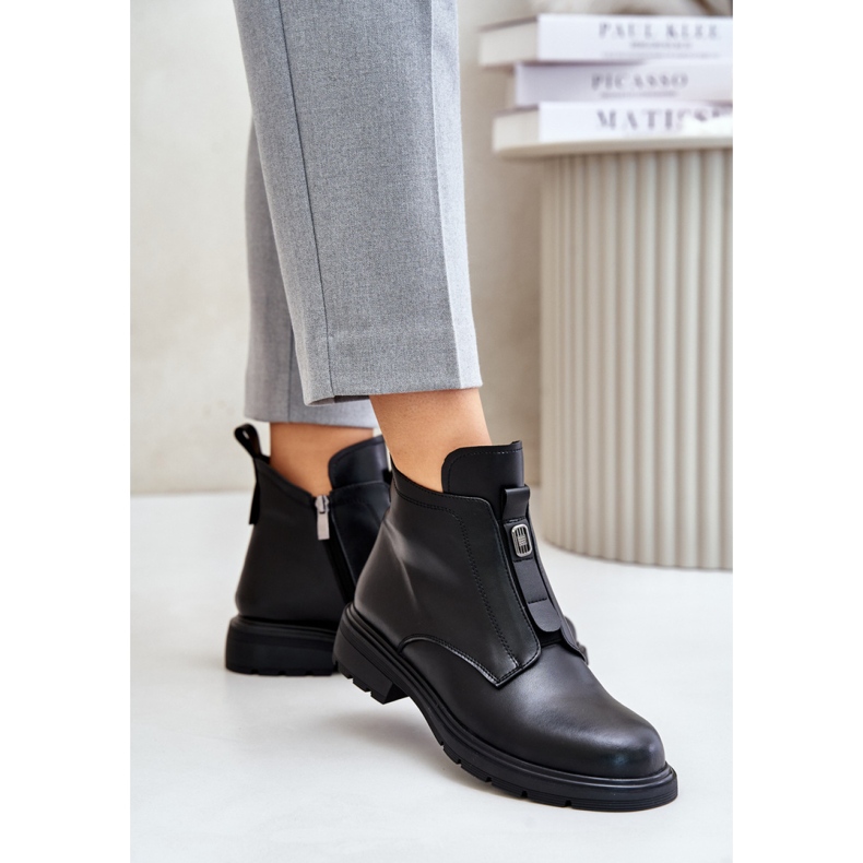 Botas Modelo 24BT15-7459 Pretas preto 1