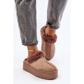 Chinelos Modelo 24890 Bege Escuro 1