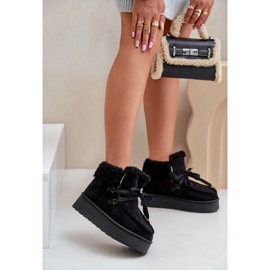 Botas de neve modelo 20209-4A pretas preto 1