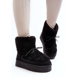 Botas de neve modelo 20223-4A pretas preto 2