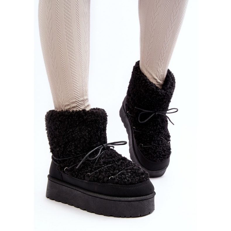 Botas de neve modelo 20223-4A pretas preto 2 Botas de neve modelo 20223-4A pretas preto 2