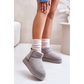 Botas de neve modelo 20216-4I Cinza 1