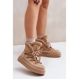 Botas de neve Modelo 24882 Bege Escuro 1
