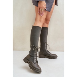 Botas Modelo 68129 Verde Escuro 1