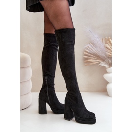 Modelo 8669 Botas pretas preto 1 Modelo 8669 Botas pretas preto 1