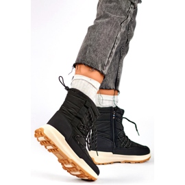 Botas de neve modelo 24-16321B pretas preto 2