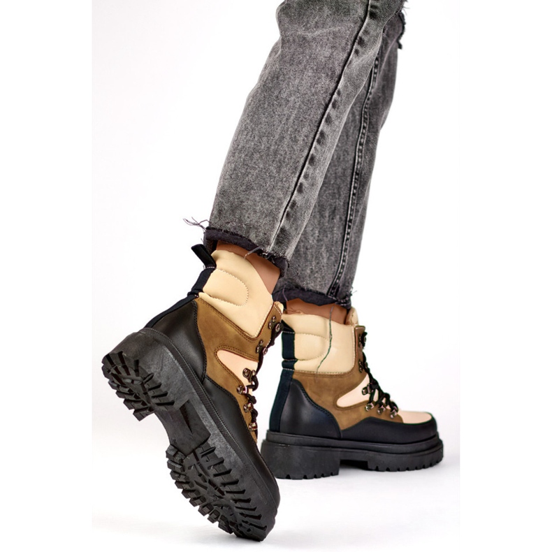 Trappers Modelo A-852KH Bege/Preto 1 Trappers Modelo A-852KH Bege/Preto 1