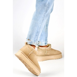 Botas de neve femininas forradas com pele XF-159L.BE, bege 1 Botas de neve femininas forradas com pele XF-159L.BE, bege 1