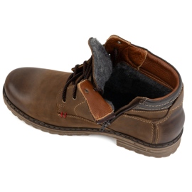 ABIS Sapatos masculinos quentes 197 castanhos marrom 2