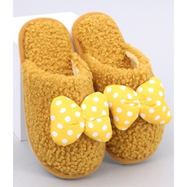 Chinelos infantis com laço, Criança Amarelo 2 Chinelos infantis com laço, Criança Amarelo 2