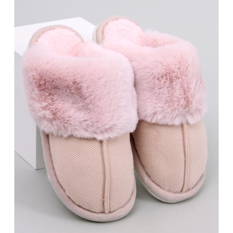 Chinelos Allens Powder Pink espinha de peixe com pele rosa 2 Chinelos Allens Powder Pink espinha de peixe com pele rosa 2