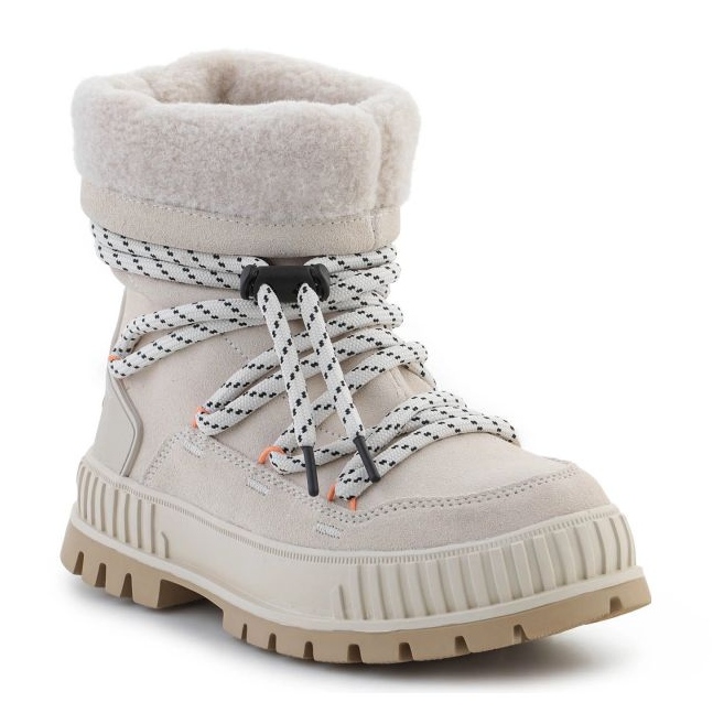 Botas de neve femininas Palladium Pallashock Hiver 94349-175-M bege 1