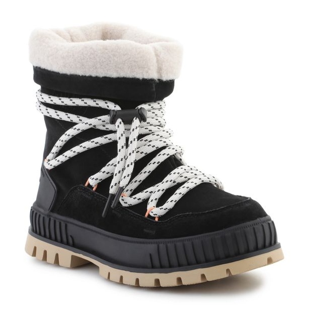 Botas de neve femininas Palladium Pallashock Hiver 94349-008-M, pretas preto 1