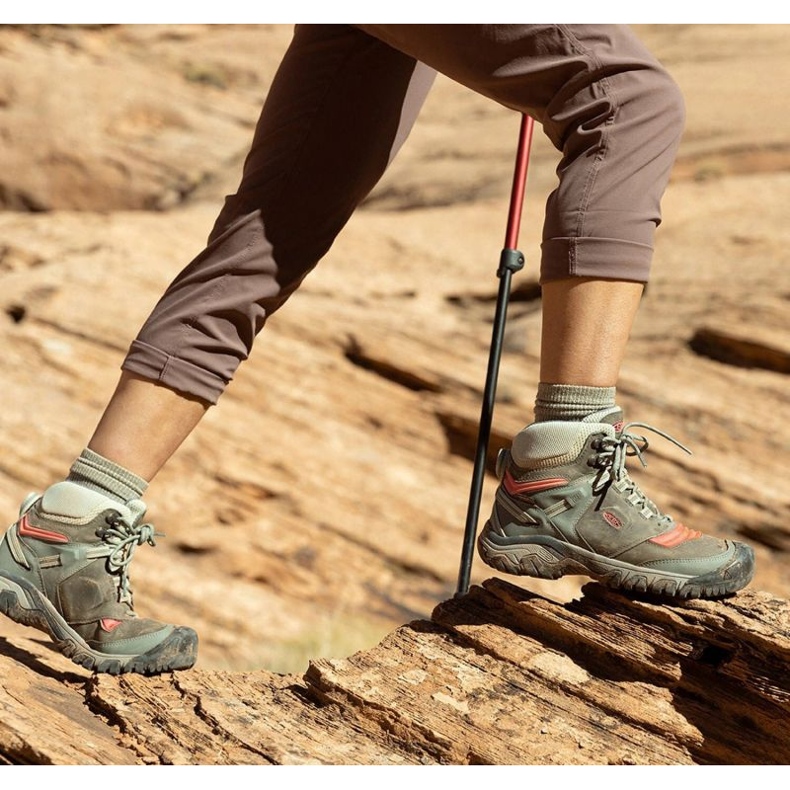 Sapatos de trekking Keen Ridge Flex Mid Wp KE-1024921 castanho 2