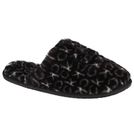 Chinelos Calvin Klein Slipper Mule Fur Mono HW0HW00536-0GK preto 1