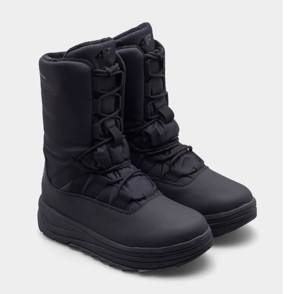 Botas femininas de neve de inverno 4F 4FRAW24FSBSF012-20S pretas preto 1