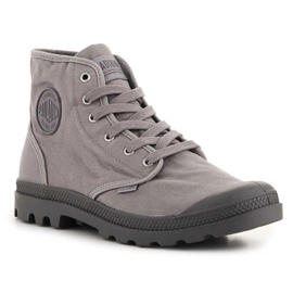 Palladium Pampa High Hi 02352-071-M Sapatos de flanela cinza 1
