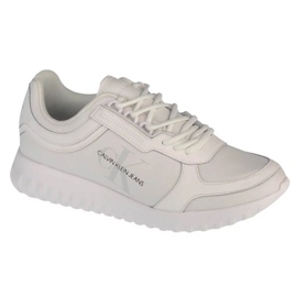 Sapatos Calvin Klein Runner com cordões YW0YW00375-0K4 branco 1 Sapatos Calvin Klein Runner com cordões YW0YW00375-0K4 branco 1