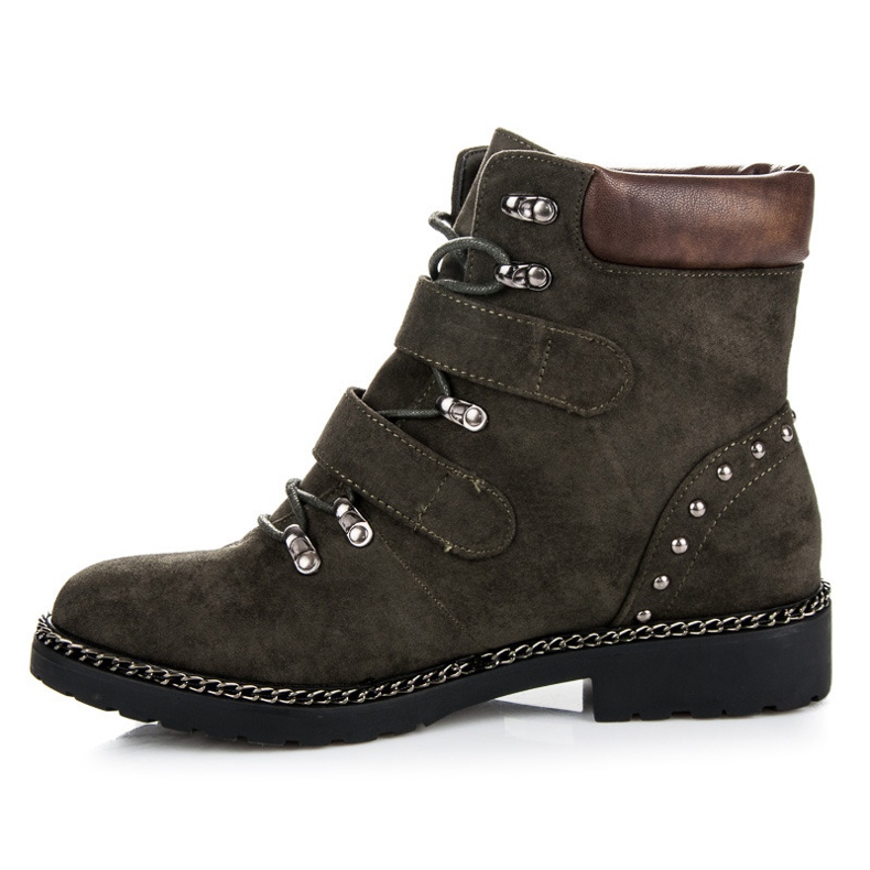 Vices Trabalhadores de vícios de camurça verde 1