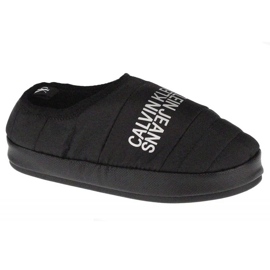 Chinelo de sapato doméstico Calvin Klein com forro quente YW0YW00412-BEH preto 1