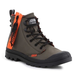 Sapatos noturnos Palladium Pampa desbloqueados U Olive 77239-309-M cinza 1