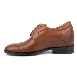 Olivier Sapatos masculinos de couro com cadarço, marrom, P14 1