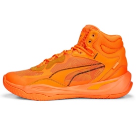 Tênis Puma Playmaker Pro Mid Laser M 378327 01 laranja 1