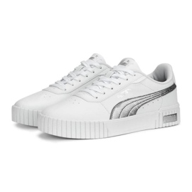 Sapatos Puma Carina 2.0 Space Metallics 389387-02 branco 1