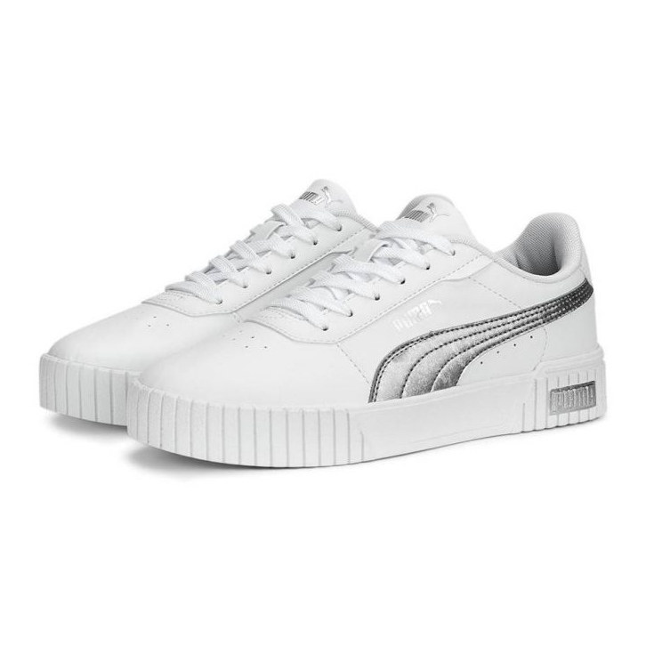 Sapatos Puma Carina 2.0 Space Metallics 389387-02 branco 1