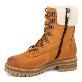 ButBal Botas femininas de couro, botas de inverno com isolamento, 329 Vermelho laranja 1 ButBal Botas femininas de couro, botas de inverno com isolamento, 329 Vermelho laranja 1
