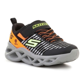 Sapatos Skechers S Lights 401650L-BKOR preto 1